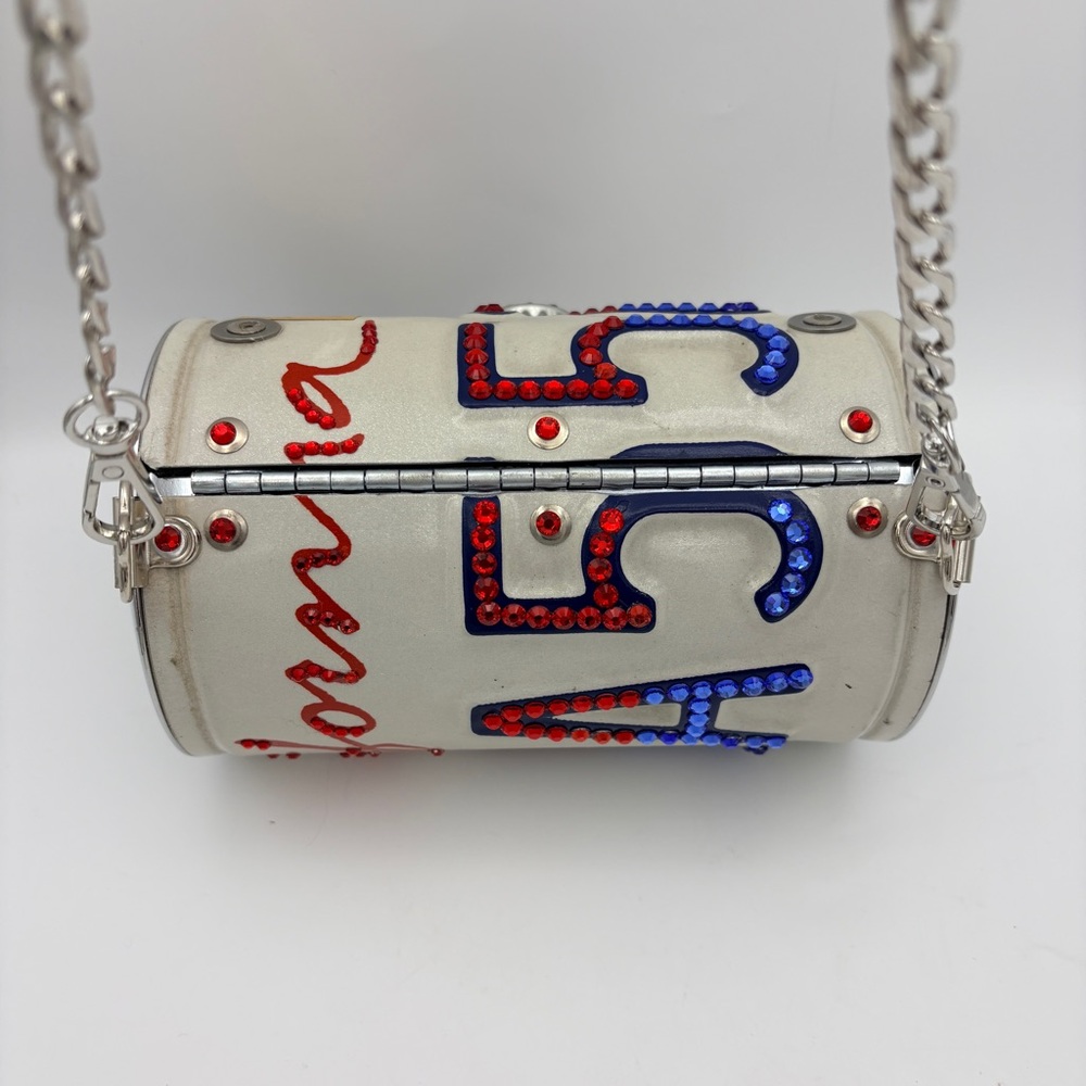 Little Earth California License Plate Crossbody Bag Bejeweled - Picture 4 of 12
